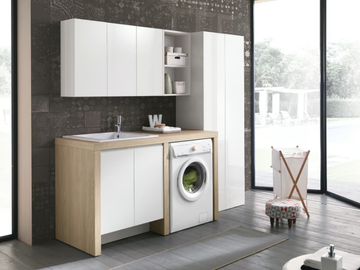 STORE 416 - Laundry room cabinet with sink for washing machine by Gruppo Geromin - view 2